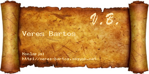 Veres Bartos névjegykártya